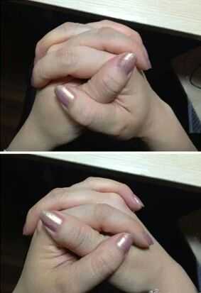 3想拉大便但离厕所又远,双手交叉握拳可以缓解一下(图是随便找的别