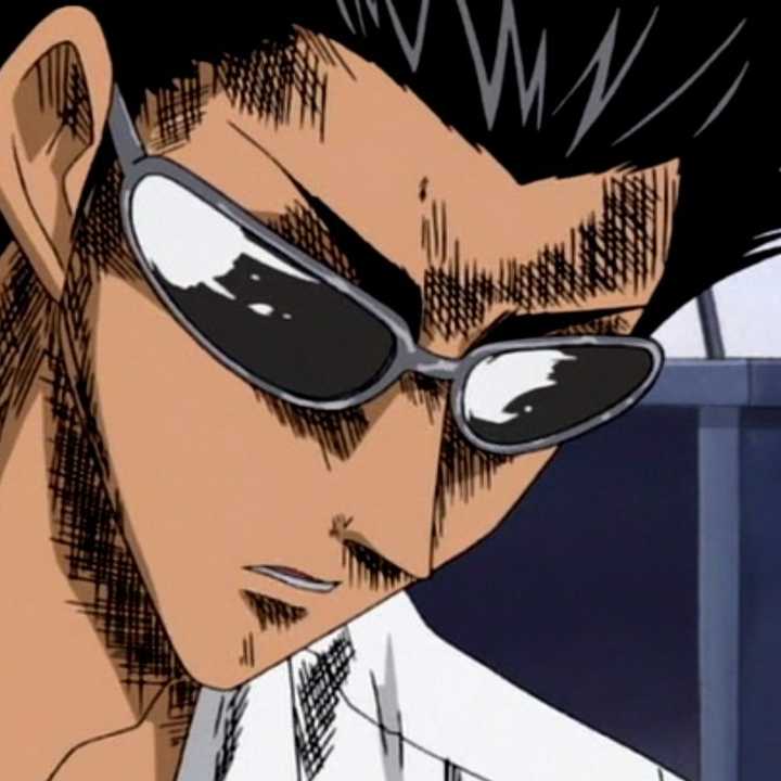 动漫里男性角色戴眼镜的不怎么多,更何况圆框(现实生活中都少见有男生