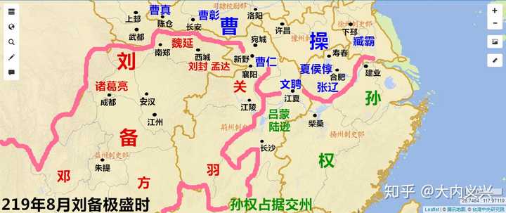 219年5月,曹操败走汉中,刘备夺取汉中,6月刘封孟达夺取汉中东三郡,8月