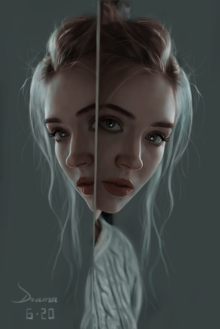 近期画摸鱼画了两张… 画风大概就这样了.