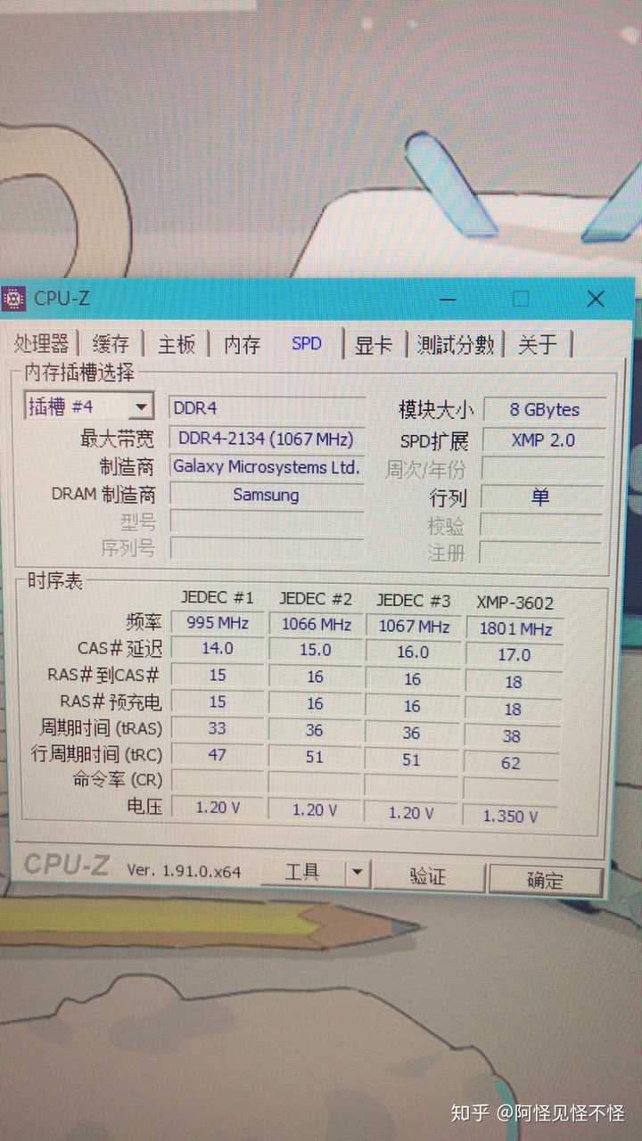 希望广大知友大神解惑,的名人堂3600 8g*2,在cpuz上看,最大带宽1067?