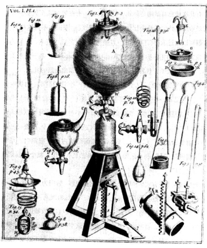 波义耳的第一座空气泵(1660)