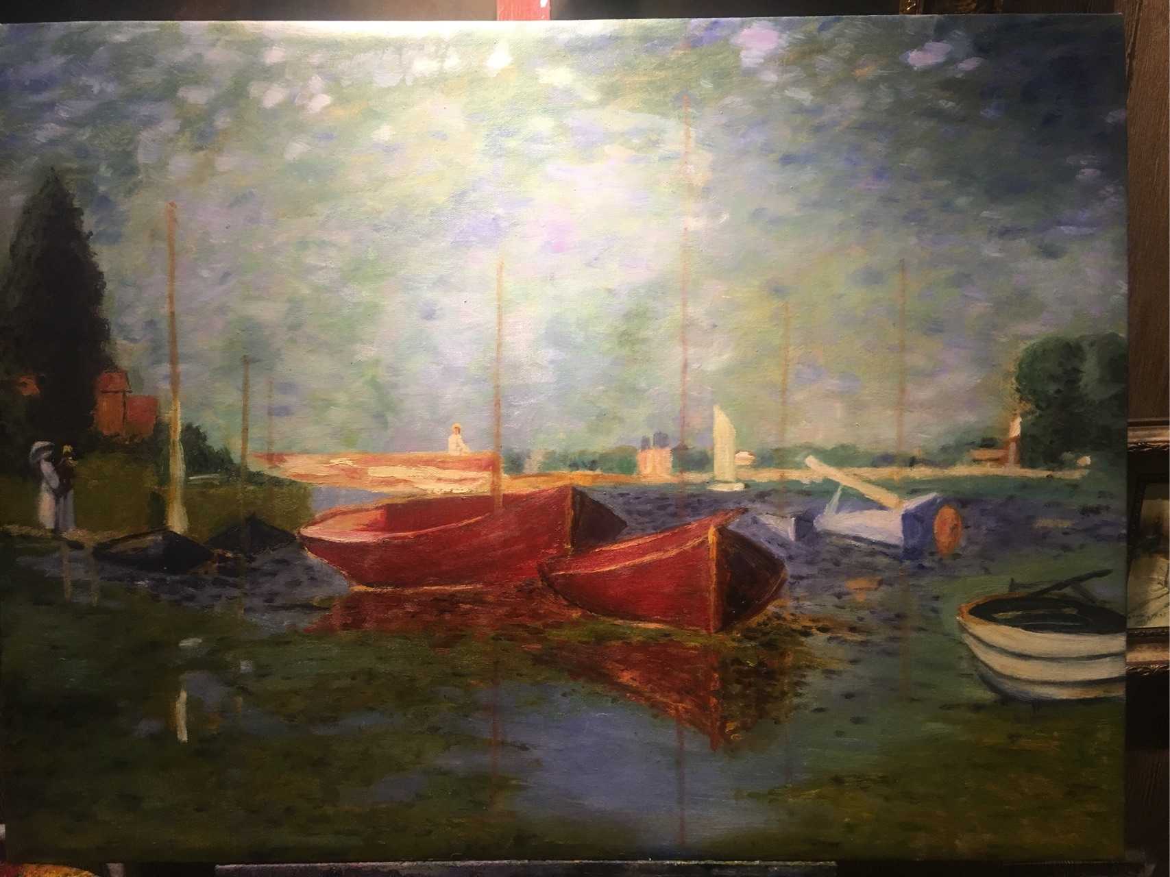 10.13 莫奈 《红帆船》