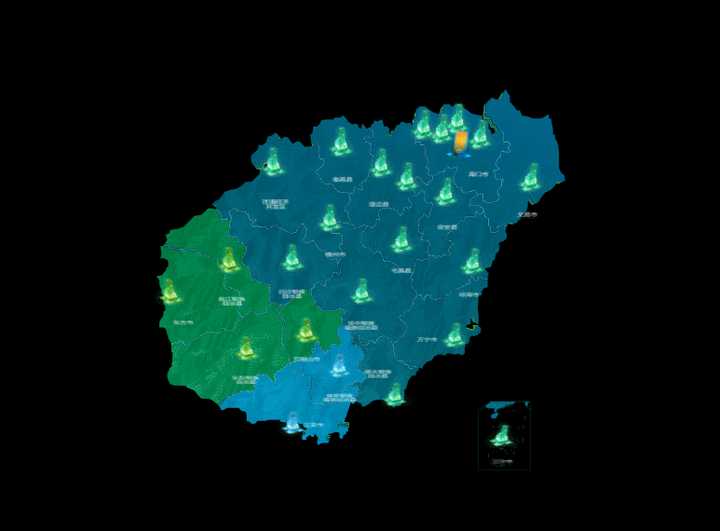 数据可视化大屏的城市地图怎么做