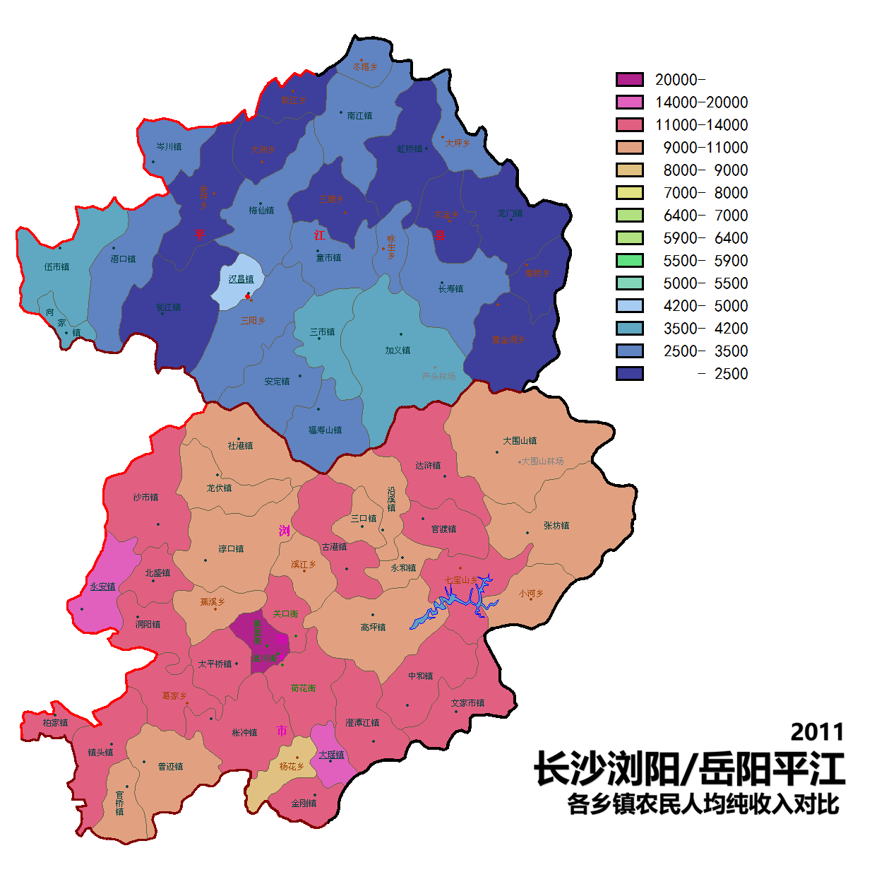 平江县乡镇行政地图图片