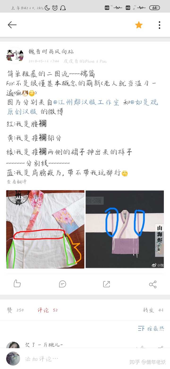 求问各位大佬:晋制汉服的上衣腰襕上是不是都要有这种褶子?