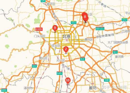 北京机场布局:8首都机场,2南苑机场,10大兴机场