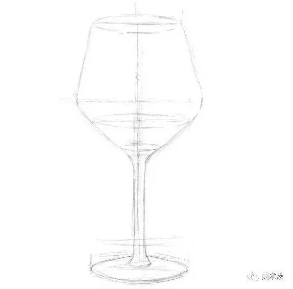高脚杯透视怎么画?