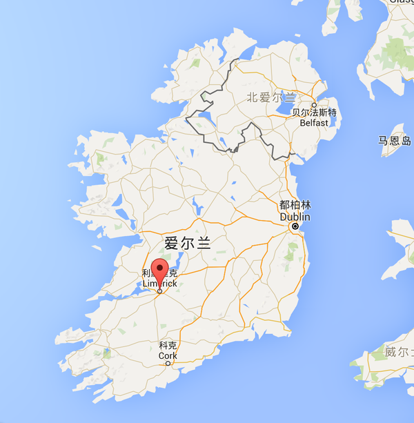 爱尔兰岛地理位置图片