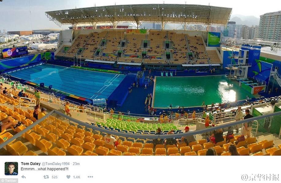 为什么里约奥运会跳水水池会一夜变绿? - 化学