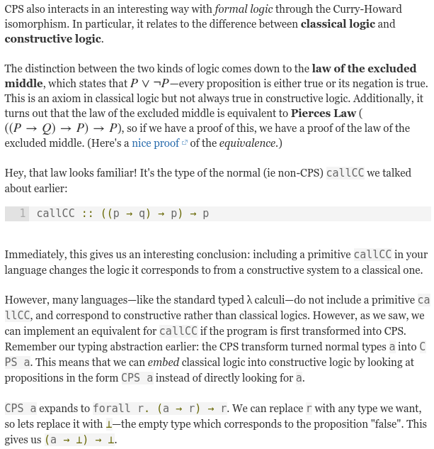 函数式编程中cps(continuation-passing style )是