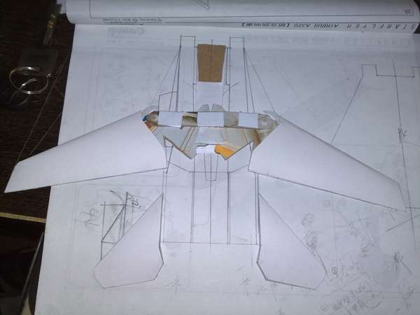 F18E战斗机纸模图纸图片
