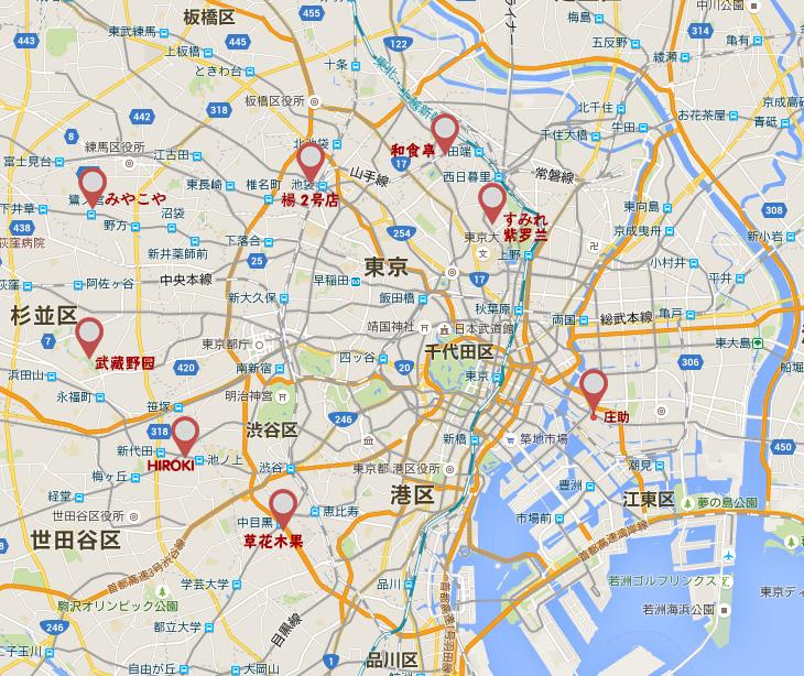 东京地图 放大图片