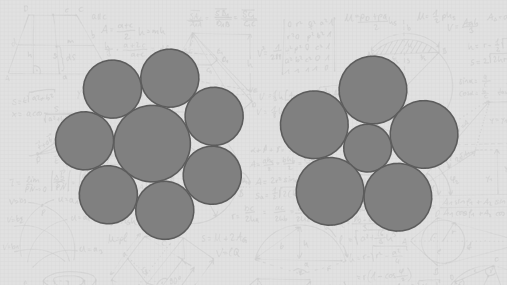 一个圆形周围为什么只能排列六个和它直径相等的圆形,不能更多或更少?
