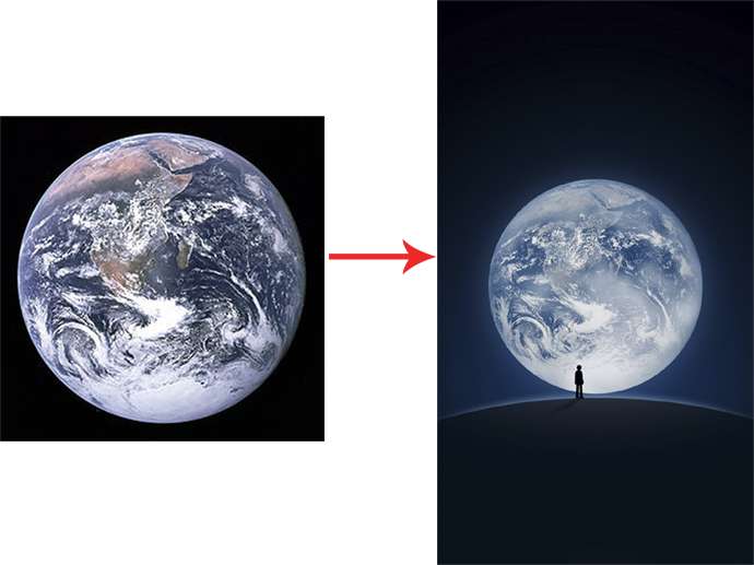 微信启动界面中是哪个人站在哪个星球上