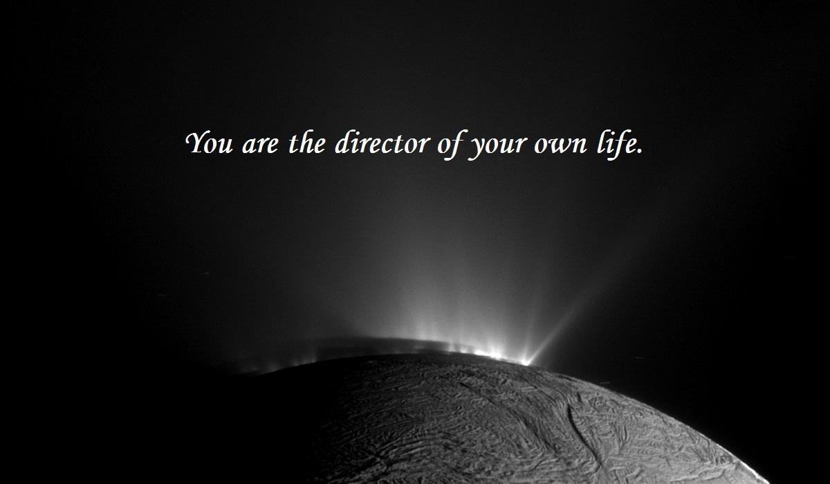 你是自己生活的导演！