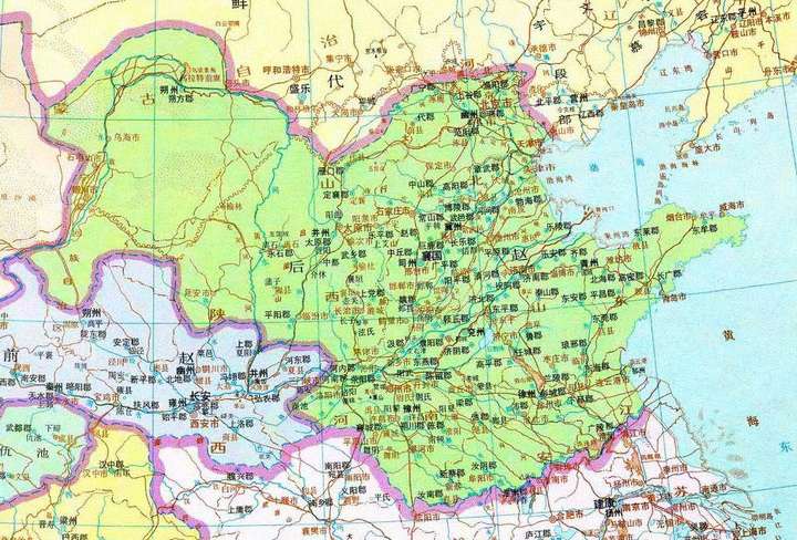 石勒,羯族,十六国时期 后赵的开国皇帝,疆域如下.