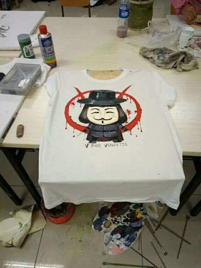 用丙烯在衣服上画画 应该注意什么?