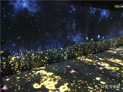 成都沉浸式互动投影展出之仲夏夜萤火虫
