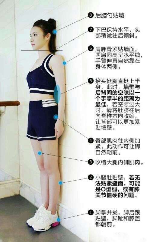 我觉得靠墙站更有效 每天饭后都站15分钟
