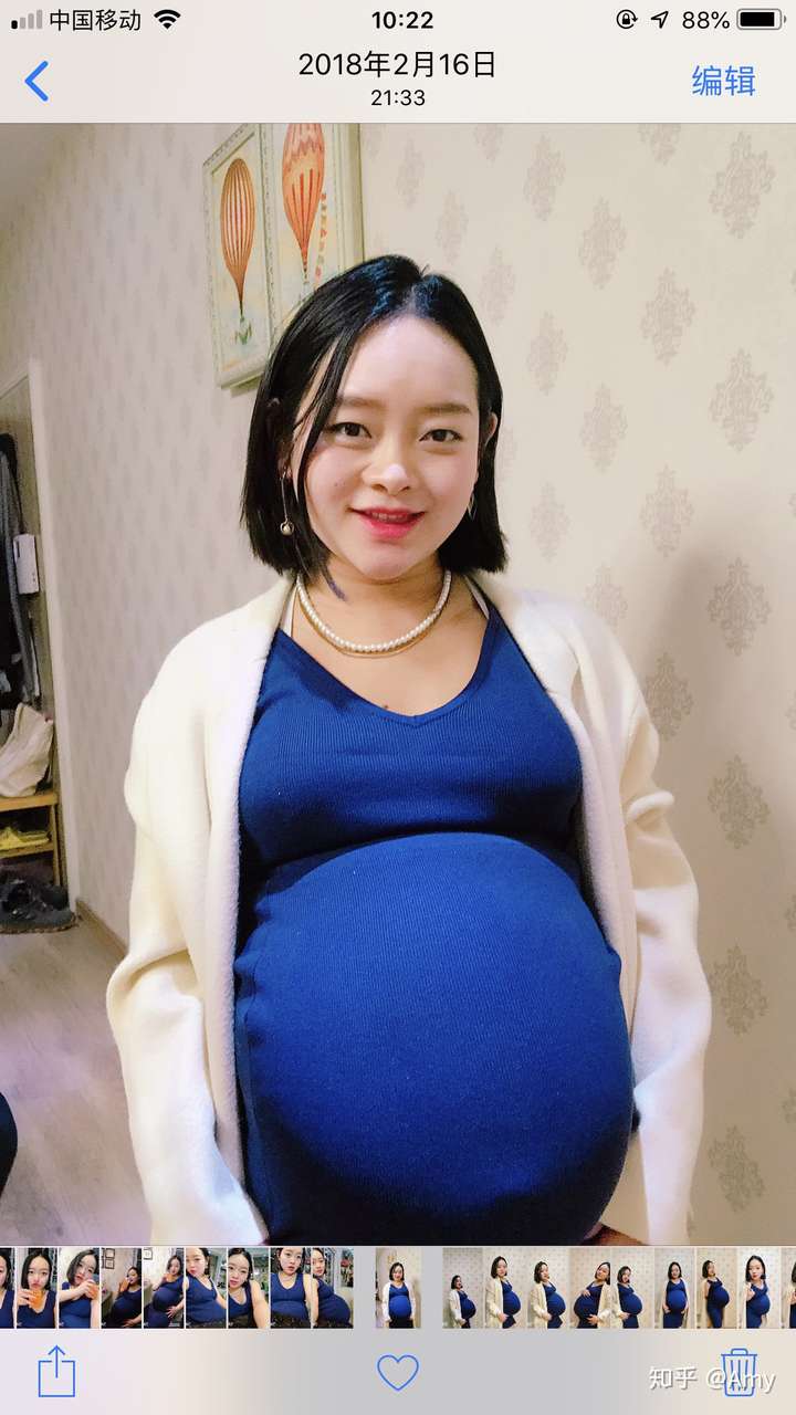 女生怀孕的样子图片