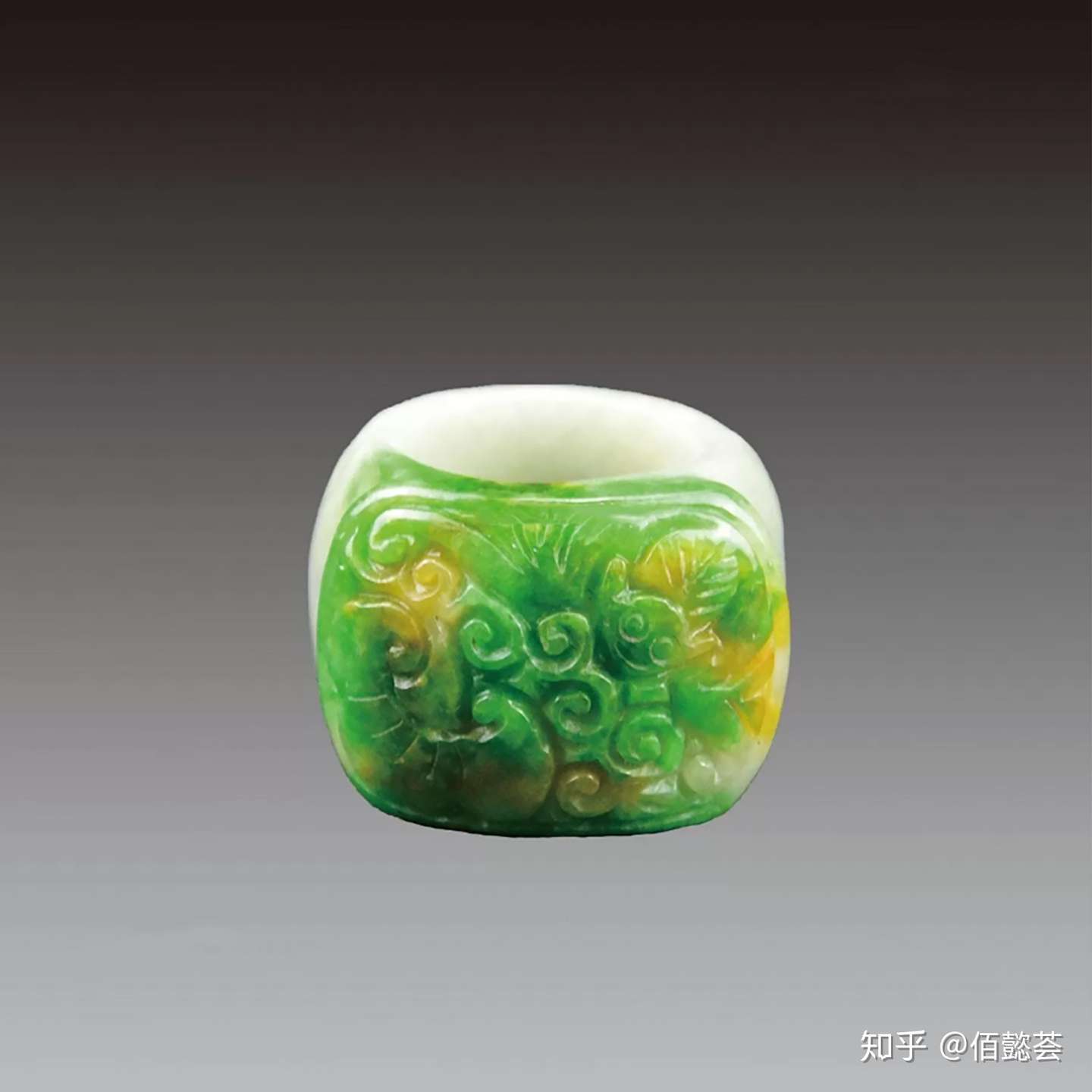 翡翠 板指 指輪 中国古玩 装身具 清時代