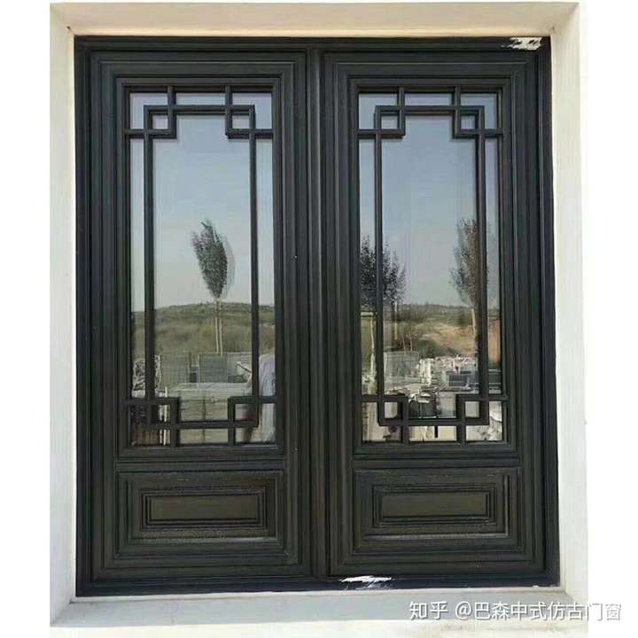 仿古铝合金门窗适合徽派风格建筑