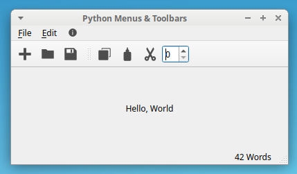 在PyQt中构建 Python 菜单栏、菜单和工具栏第21张