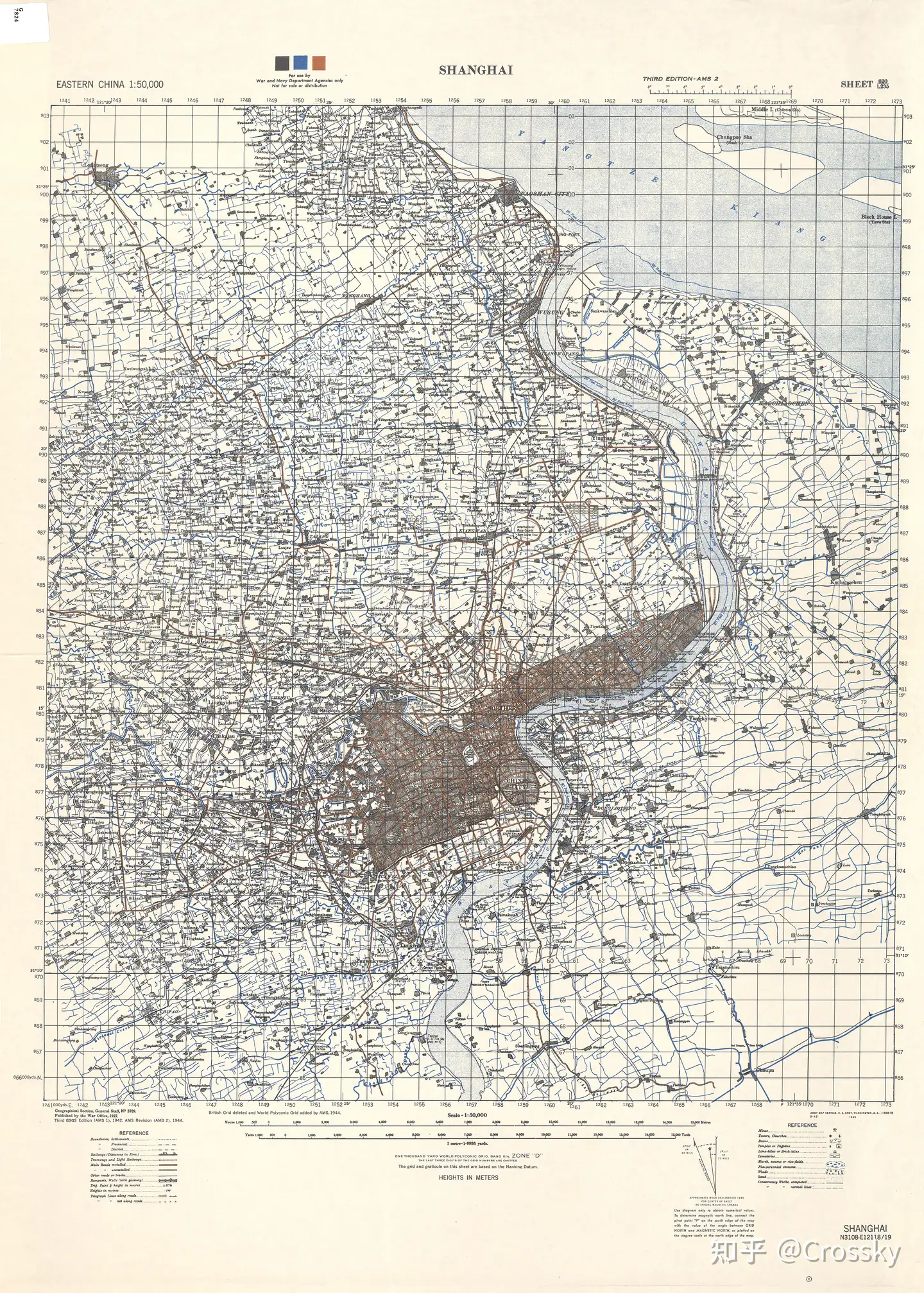 历史地图——1944年的上海地图- 知乎