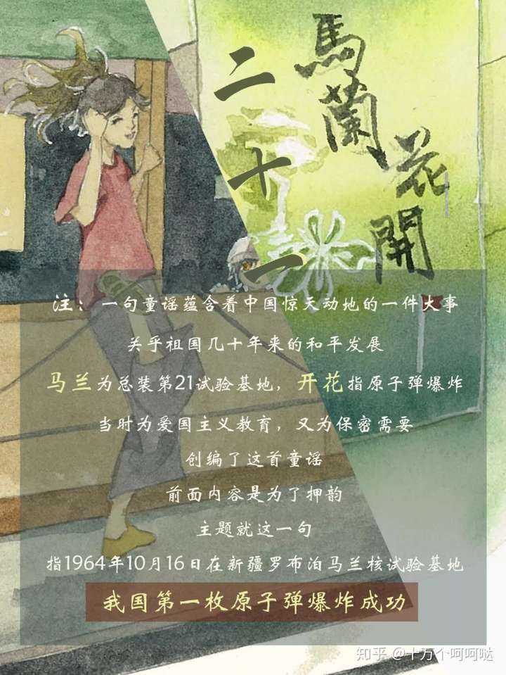 马兰花开二十一是什么意思?