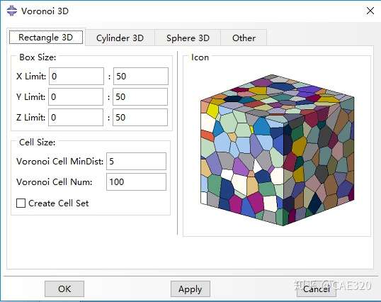 晶体塑性有限元abaqus 三维泰森多边形 Voronoi模型 插件介绍 知乎