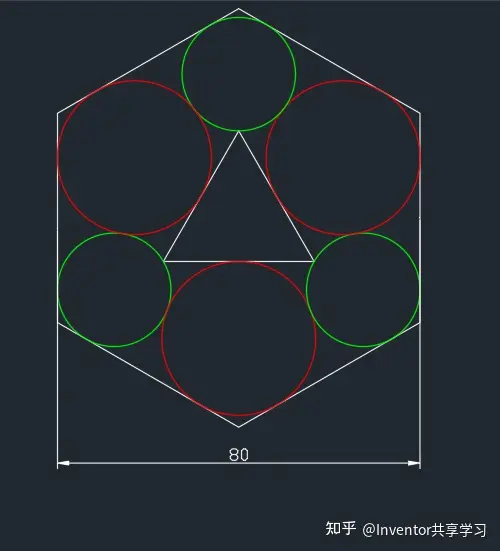 Triangulação de um quadrado em AutoCAD, CAD (33.6 KB)
