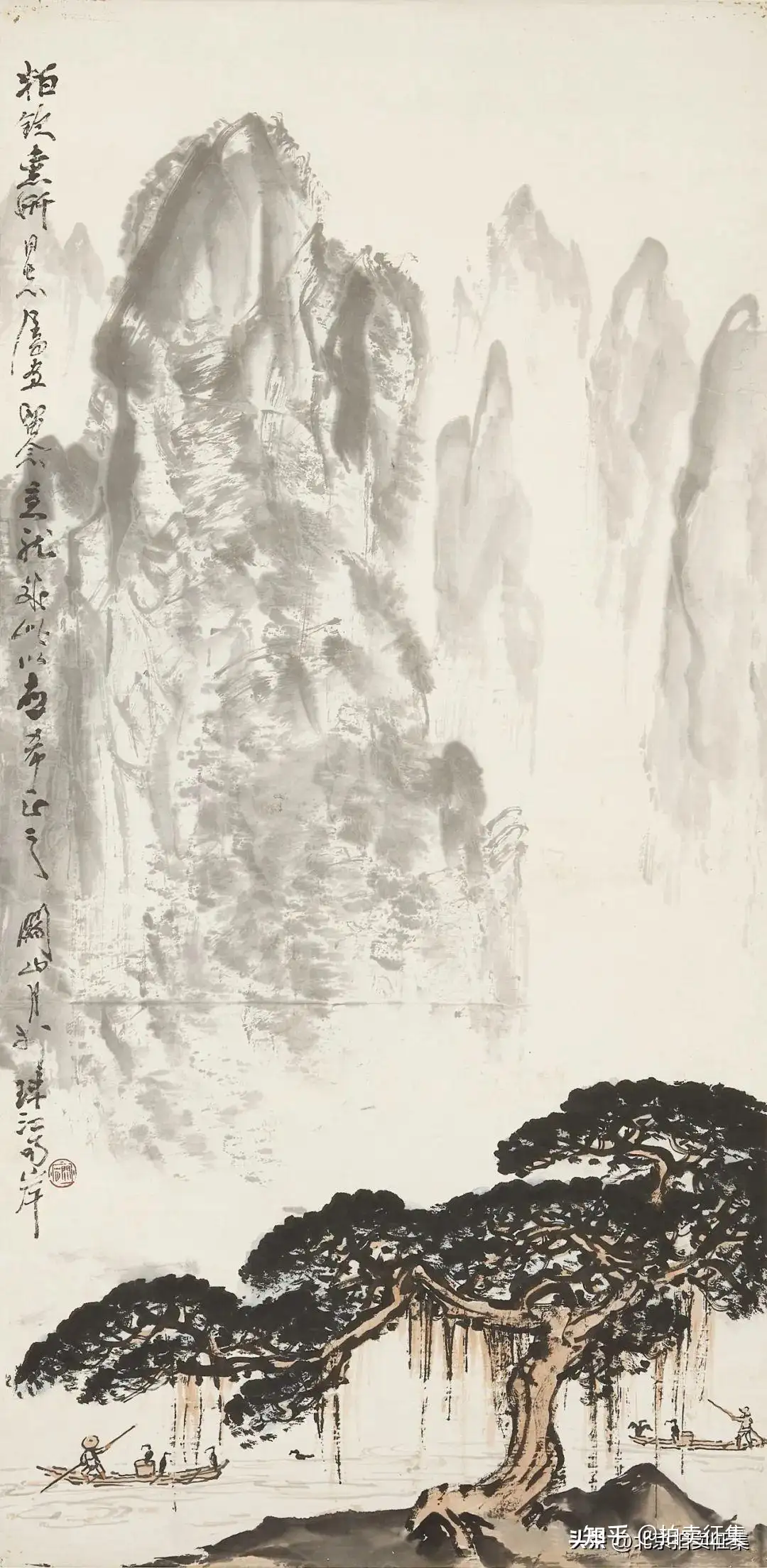 豊富な正規品雪村周継　肉筆　掛軸　日本画　水墨画　室町時代　印一致 人物、菩薩