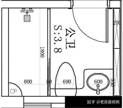 公众号:老房装修网 有业主问水哥家里装修想做干湿分离,问淋浴房尺寸
