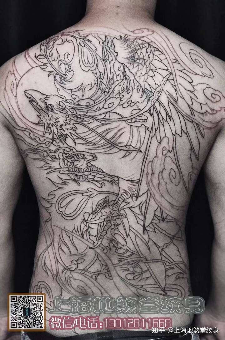 背上有一个满背纹身我觉得不太好看朋友也说不好看求指教哪里不好