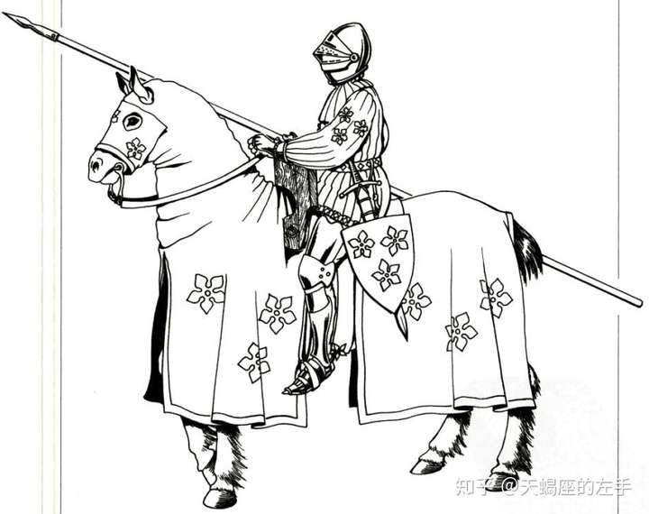 古代骑兵简笔画图片