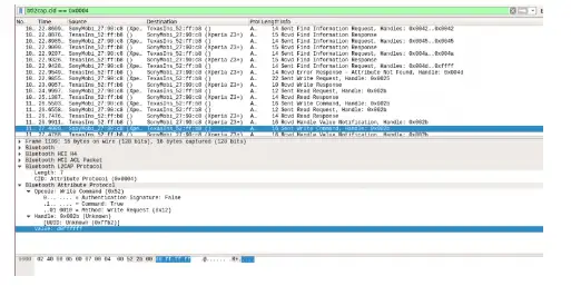 针对蓝牙4.0 BLE通讯过程的逆向和攻击