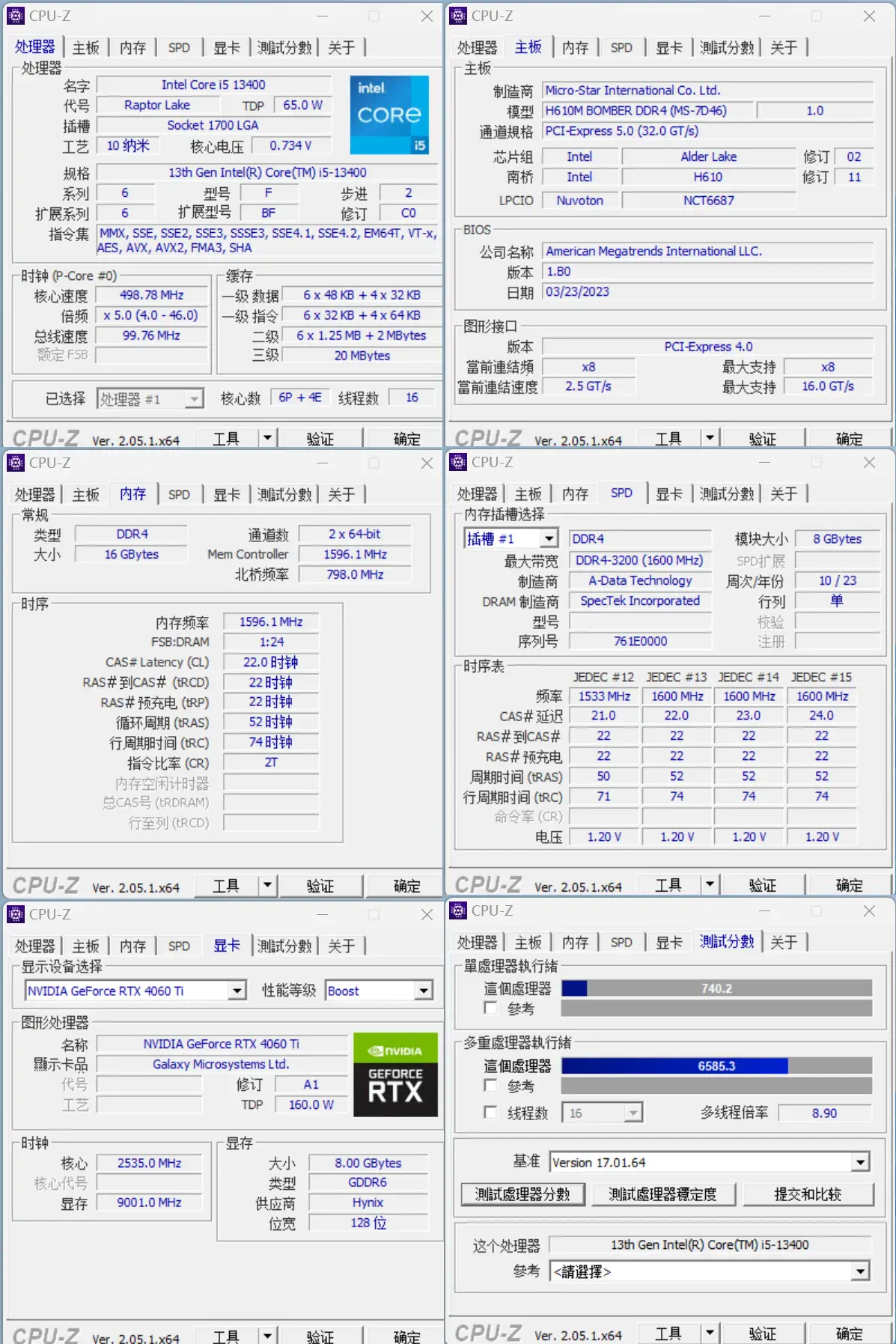 I5-13400+RTX4060TI简测》 - 知乎