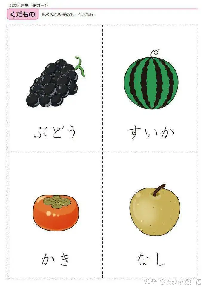 趣图记单词 常见水果 蔬菜的日语说法可以这样记 知乎