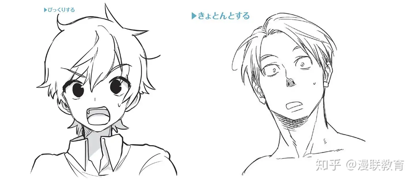 漫画人物6种基本表情的画法part 04 惊 的表情画法 教程 知乎 漫画人物6种基本表情的画法part 04 惊 的表情画法 教程 知乎