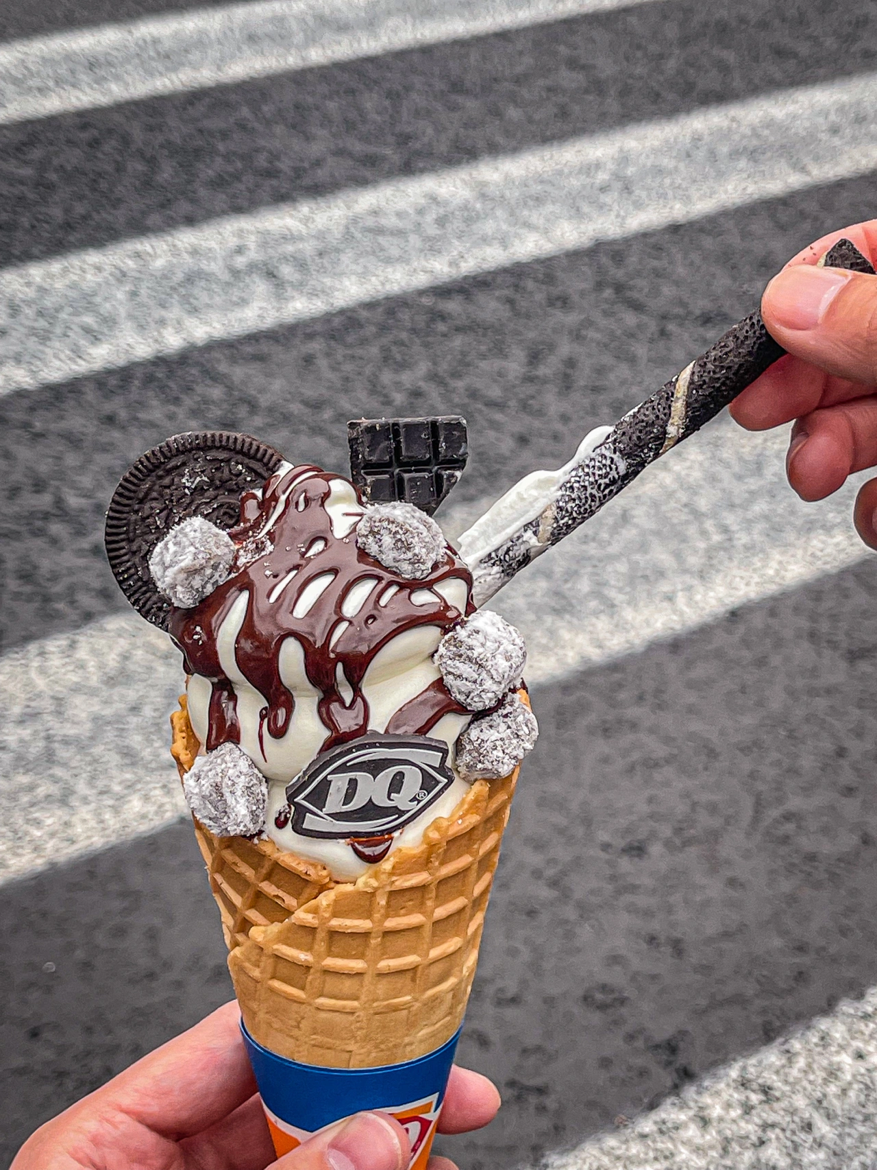 上架学姐 的想法: dq新品太牛了6015 榛巧瀑布猛料华夫甜筒