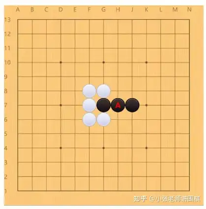 围棋十大阵法之斜行技巧:斜向下子,用以绕开对方势力或寻找新的攻击