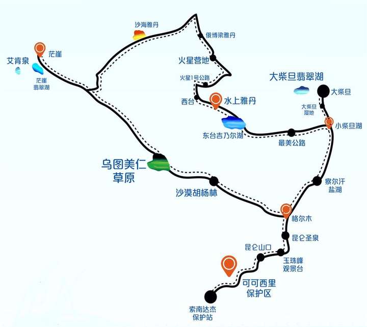 包含西北旅游攻略自由行路线图的词条