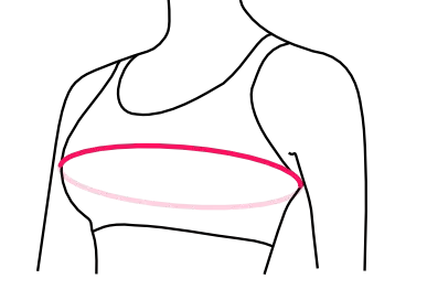 底围长度 将内衣解开,两端搭扣之间的距离就是底围的长度.
