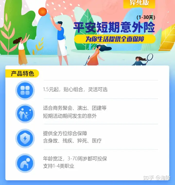 买保险上淘险：平安短期意外险（1-30天），保护你和你的家人(平安保险短期意外伤害险)