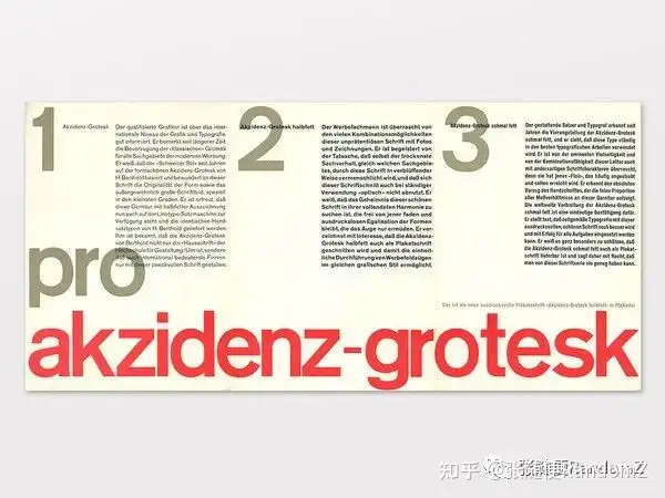 西文字体（2）| 设计师常用字体推荐——Akzidenz Grotesk - 知乎