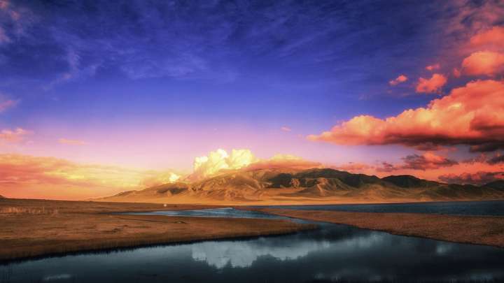 白云不好看没关系ps后期换上喜欢的颜色