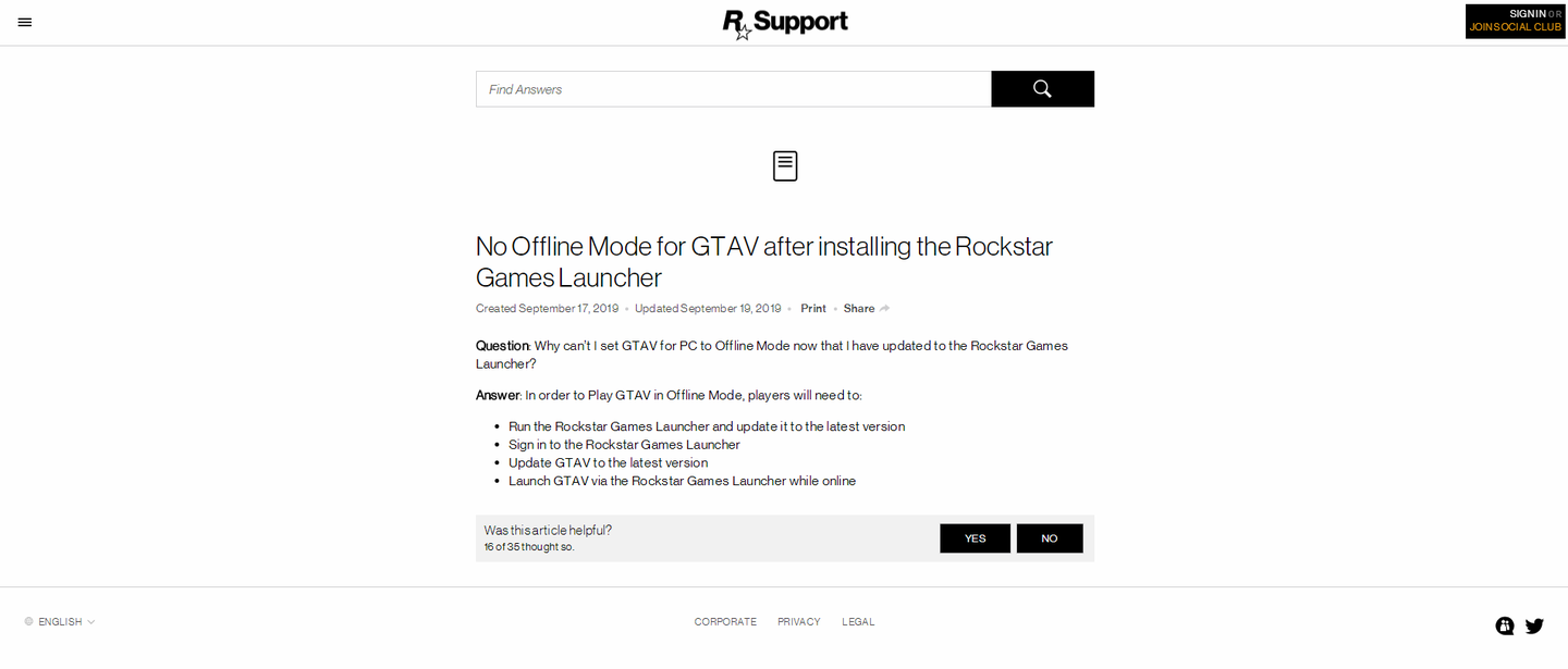 R星官方称gta5无法进行离线游戏模式bug已修复 知乎