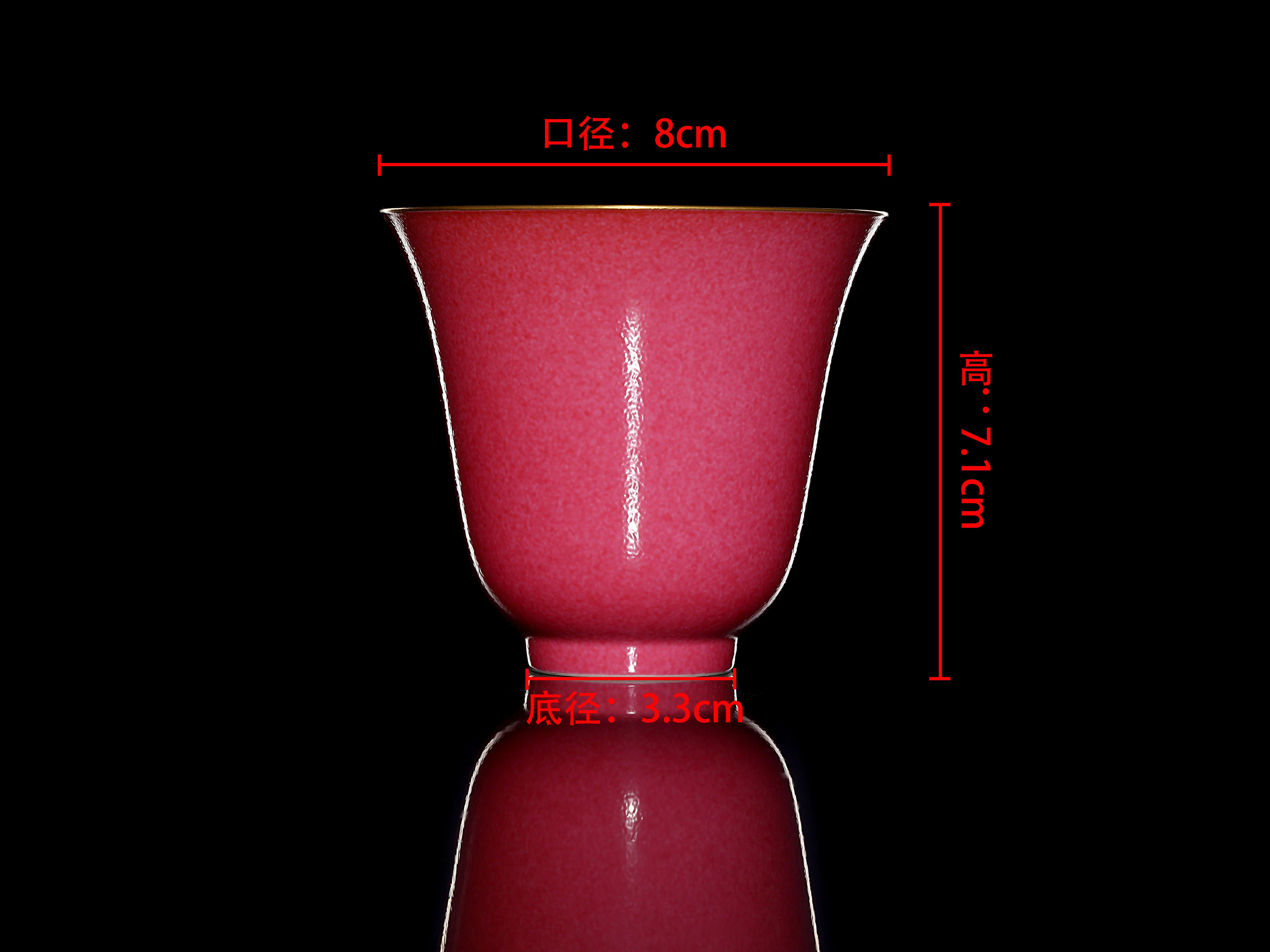 尽东其亩 的想法: 光绪 胭脂釉仰钟式杯《大清光绪年制》款… - 知乎