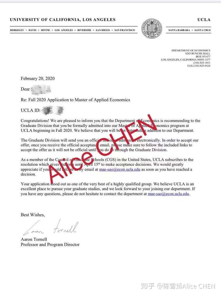 加州大学洛杉矶分校（ucla)master of applied economics简介&案例